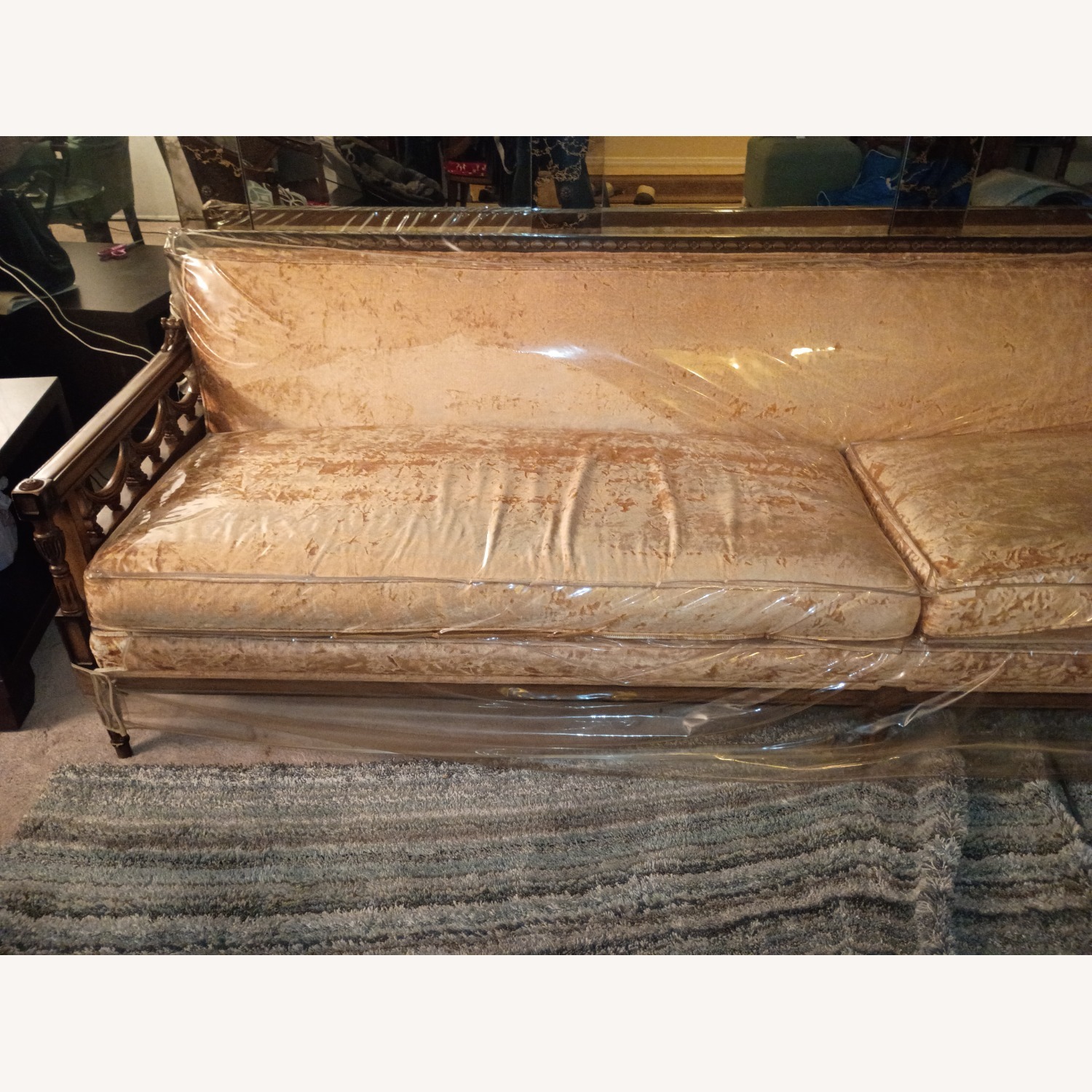 9 Foot Vintage Couch - image-1