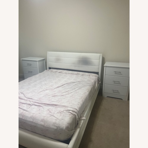 Used Queen Bed With LED Lights  for sale on AptDeco