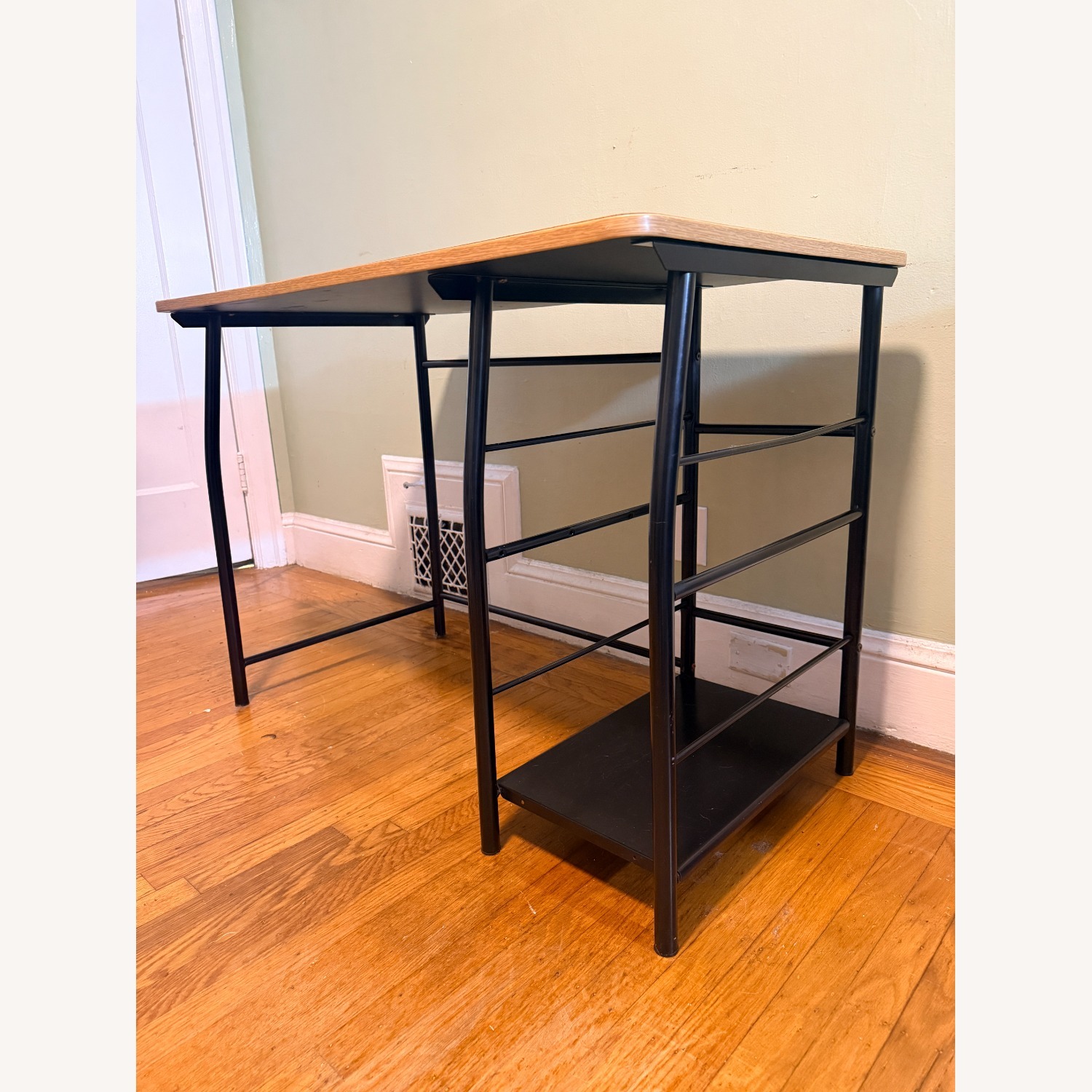 Modern Computer Desk with Storage Shelf - image-6