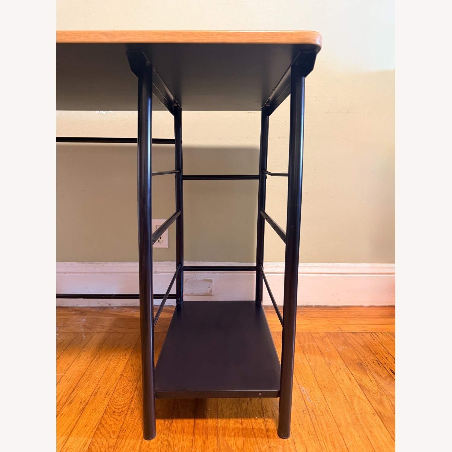 Modern Computer Desk with Storage Shelf - image-7