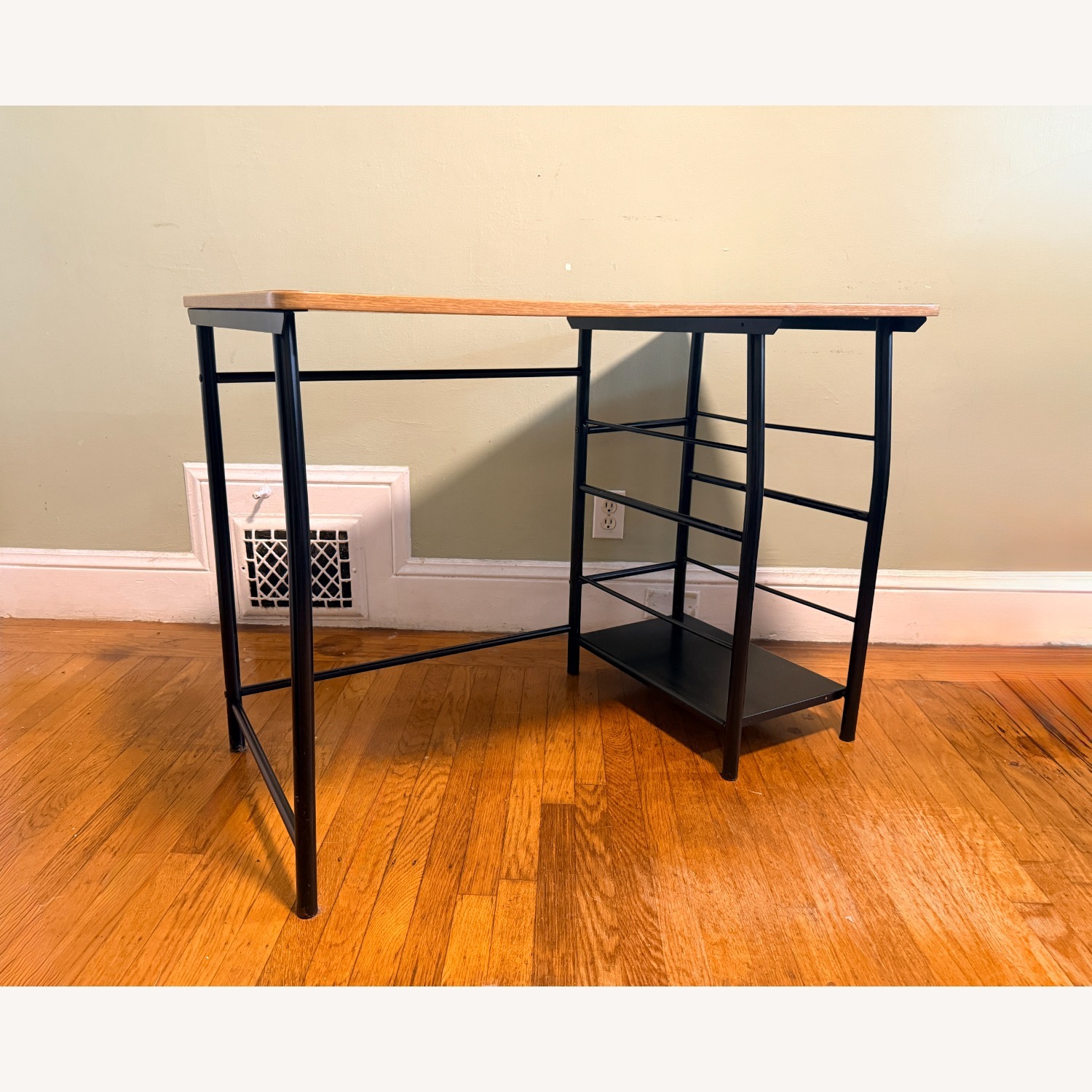 Modern Computer Desk with Storage Shelf - image-8
