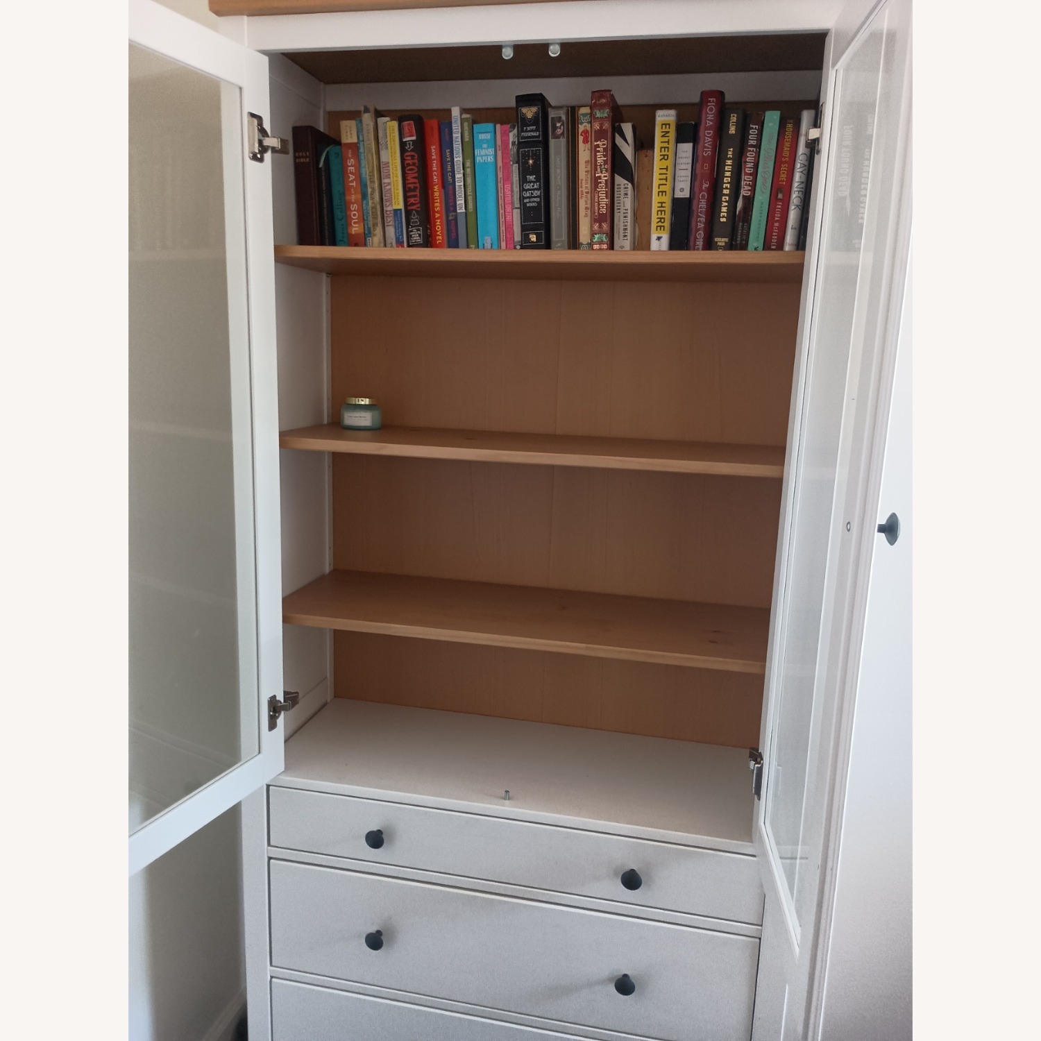 IKEA Hemnes Glass Door Display Cabinet / Bookcase - image-3