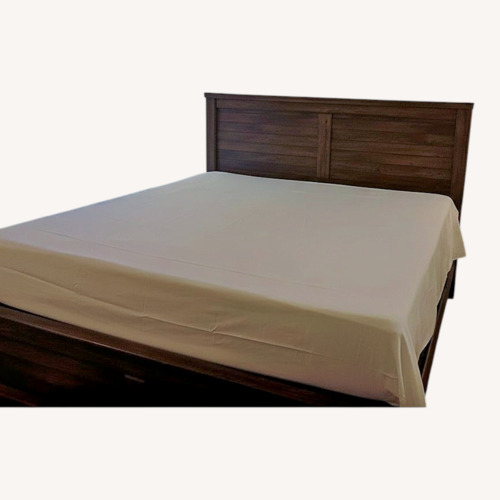 Used Turner's Furniture Dark Brown Wood King Bed  for sale on AptDeco