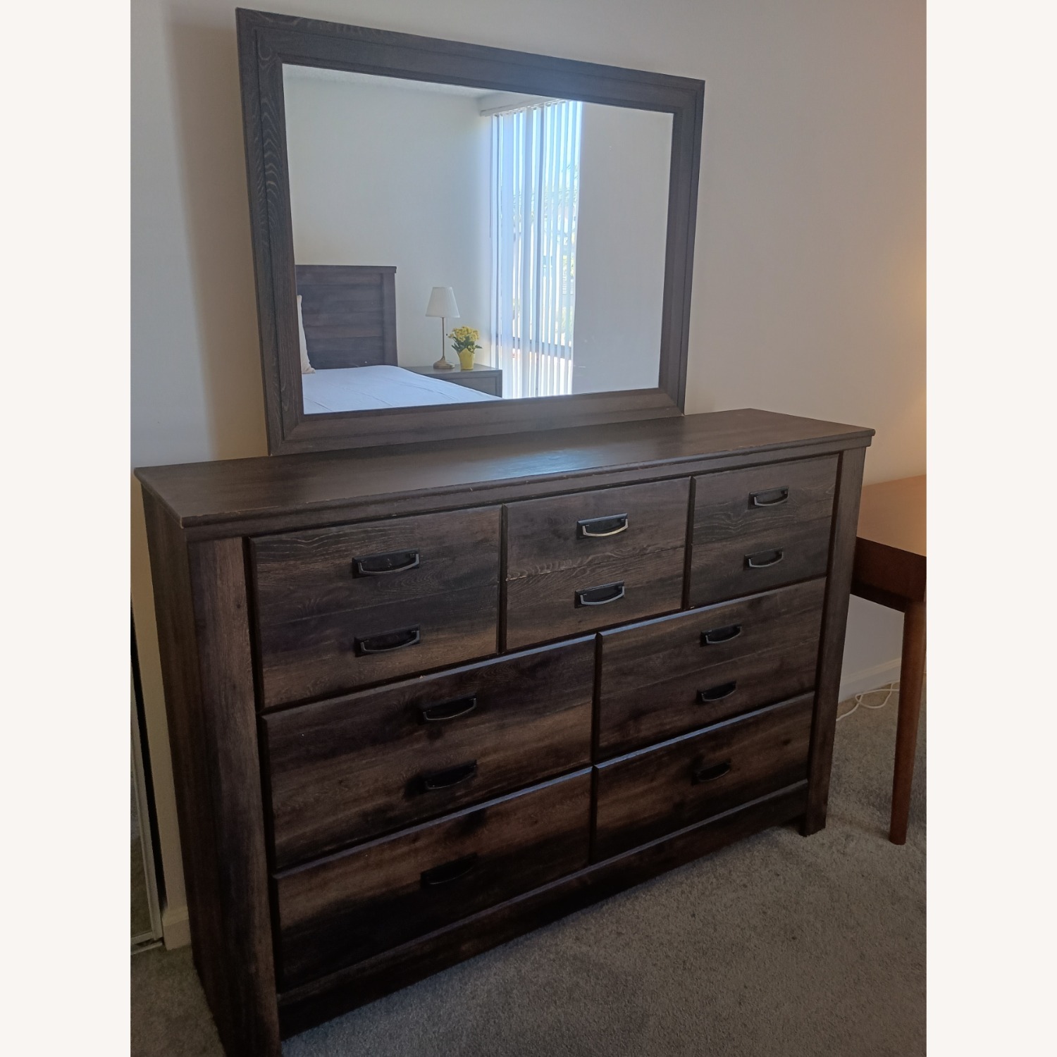 Turner Furniture Dark Brown Wood Dresser - image-2