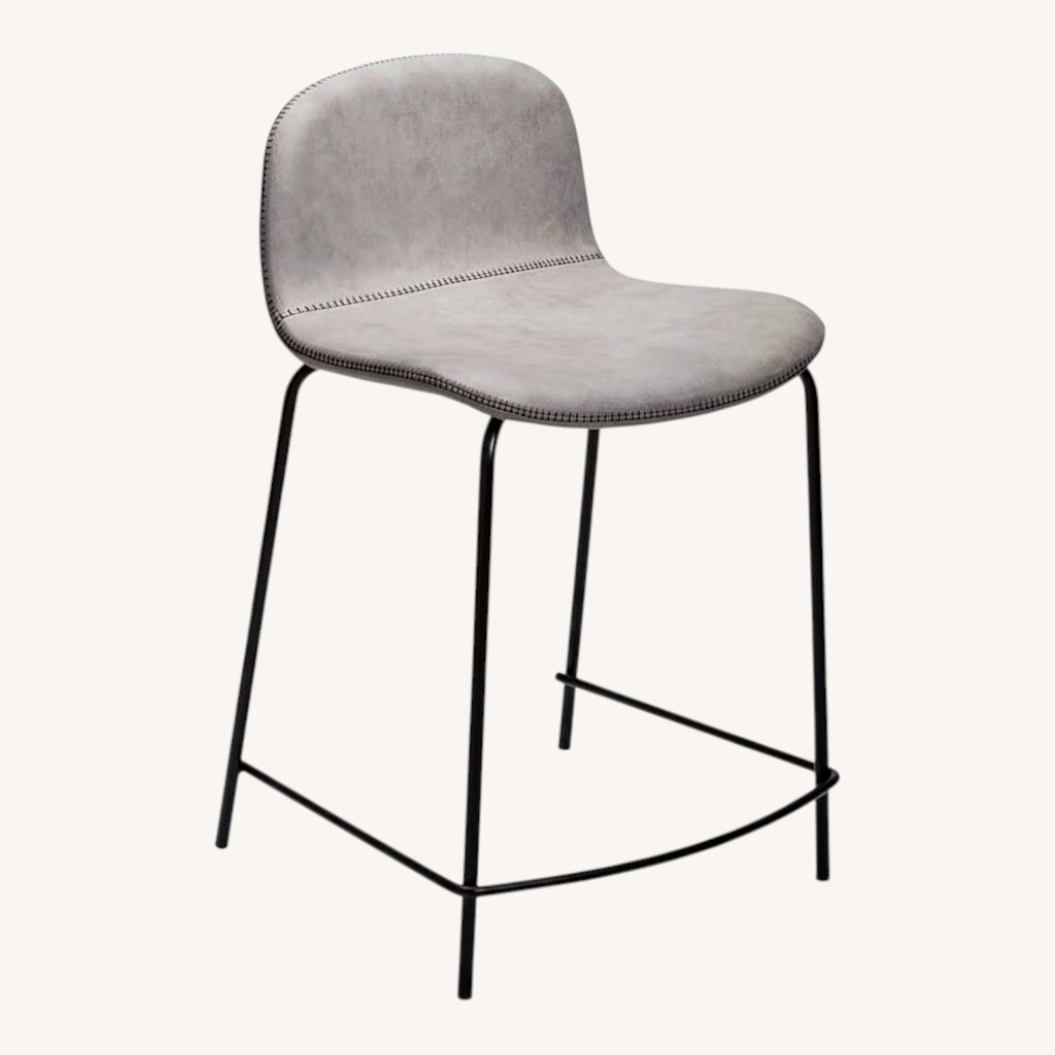 CB2 Primitivo Charcoal Gray Low Back Counter Stools - image-0