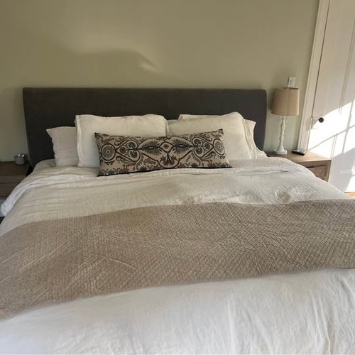 Used West Elm Andes King Bed for sale on AptDeco