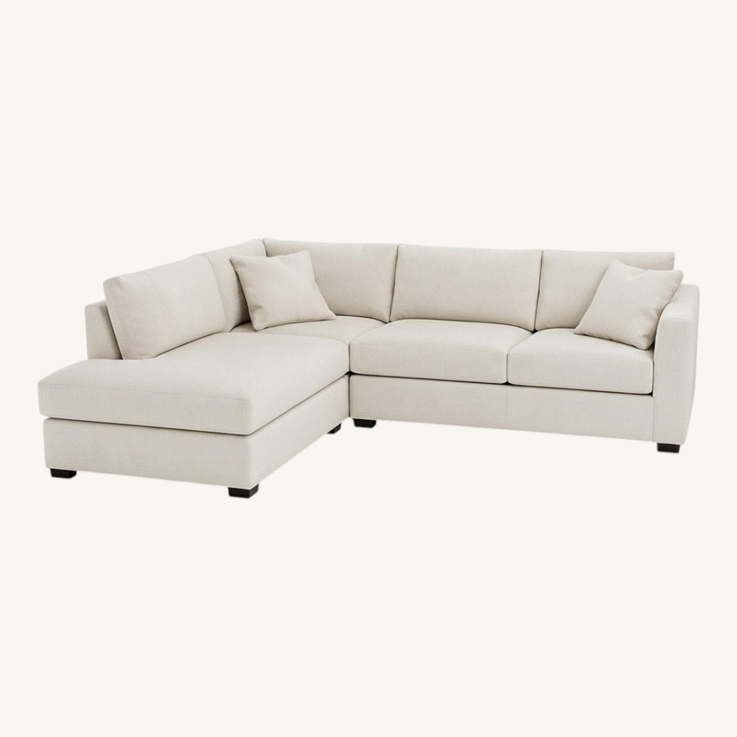 Room & Board Ivory Fabric 4 Piece Sectional - image-0