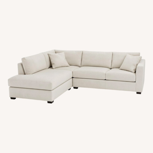 Used Room & Board Ivory Fabric 4 Piece Sectional for sale on AptDeco