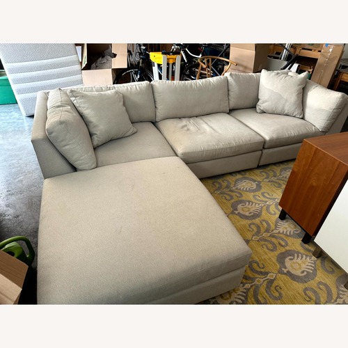 Used Room & Board Ivory Fabric 4 Piece Sectional  for sale on AptDeco