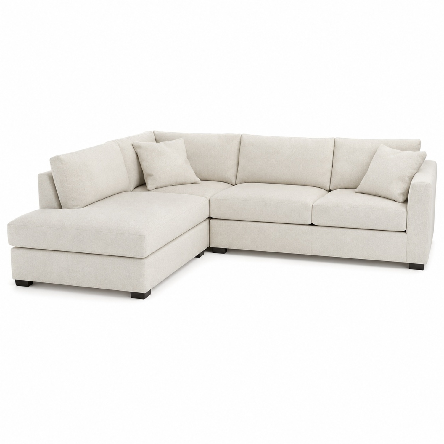 Room & Board Ivory Fabric 4 Piece Sectional - image-4