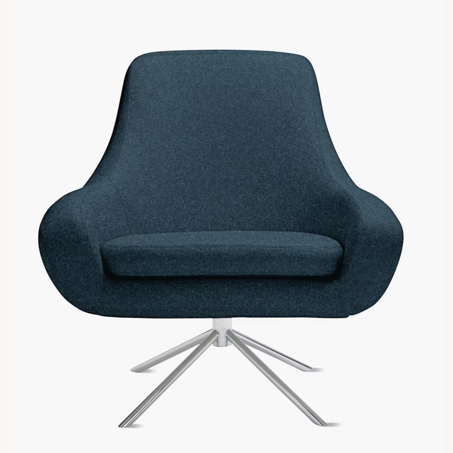 Design Within Reach Noomi Blue Fabric Armchair - image-1