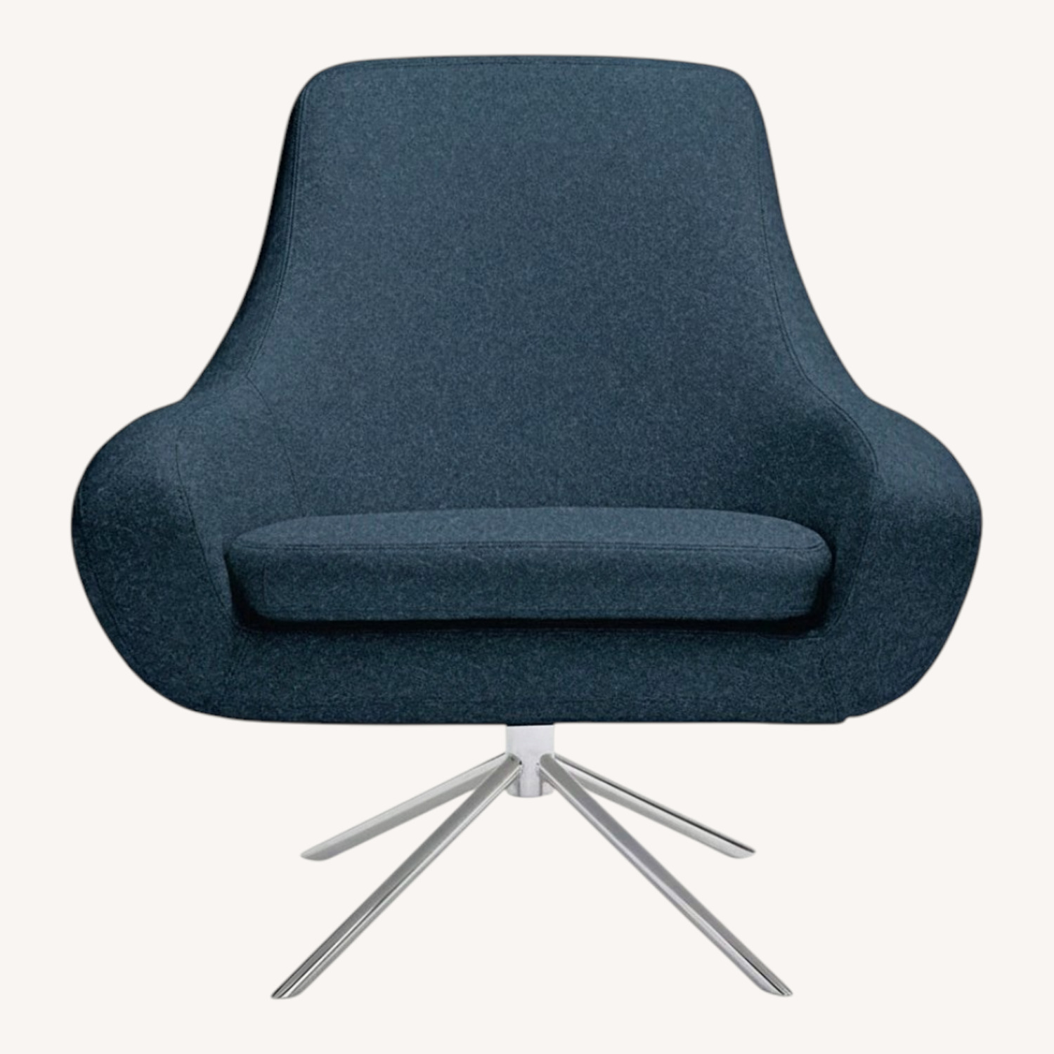 Design Within Reach Noomi Blue Fabric Armchair - image-0