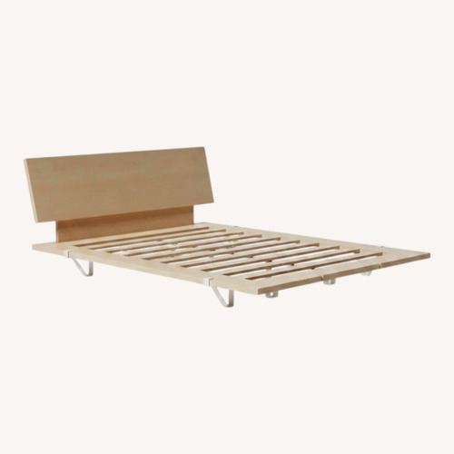 Used Floyd Natural Wood Queen Bed for sale on AptDeco