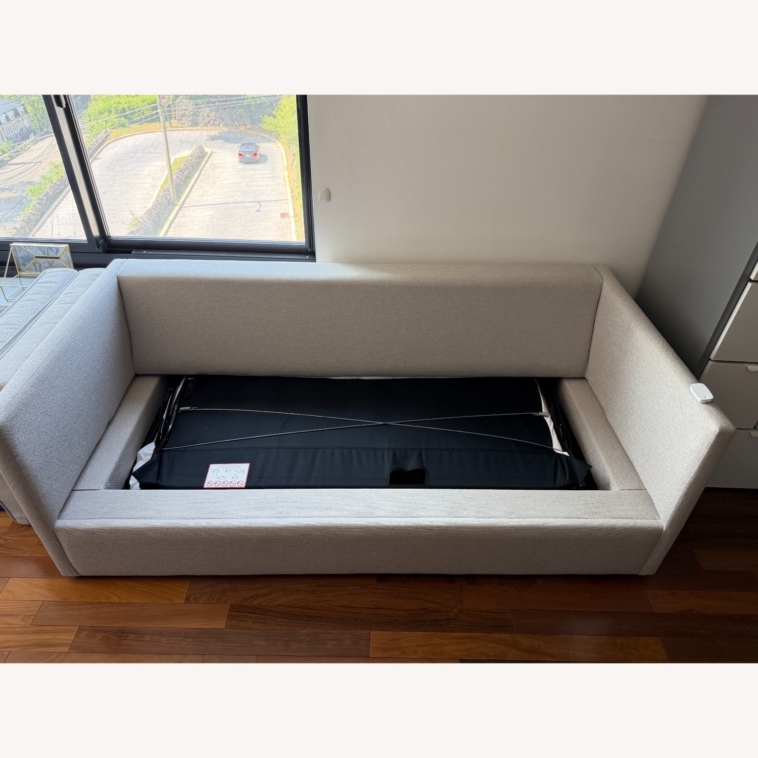 Blu Dot Light Gray Fabric Sleeper Sofa - image-5