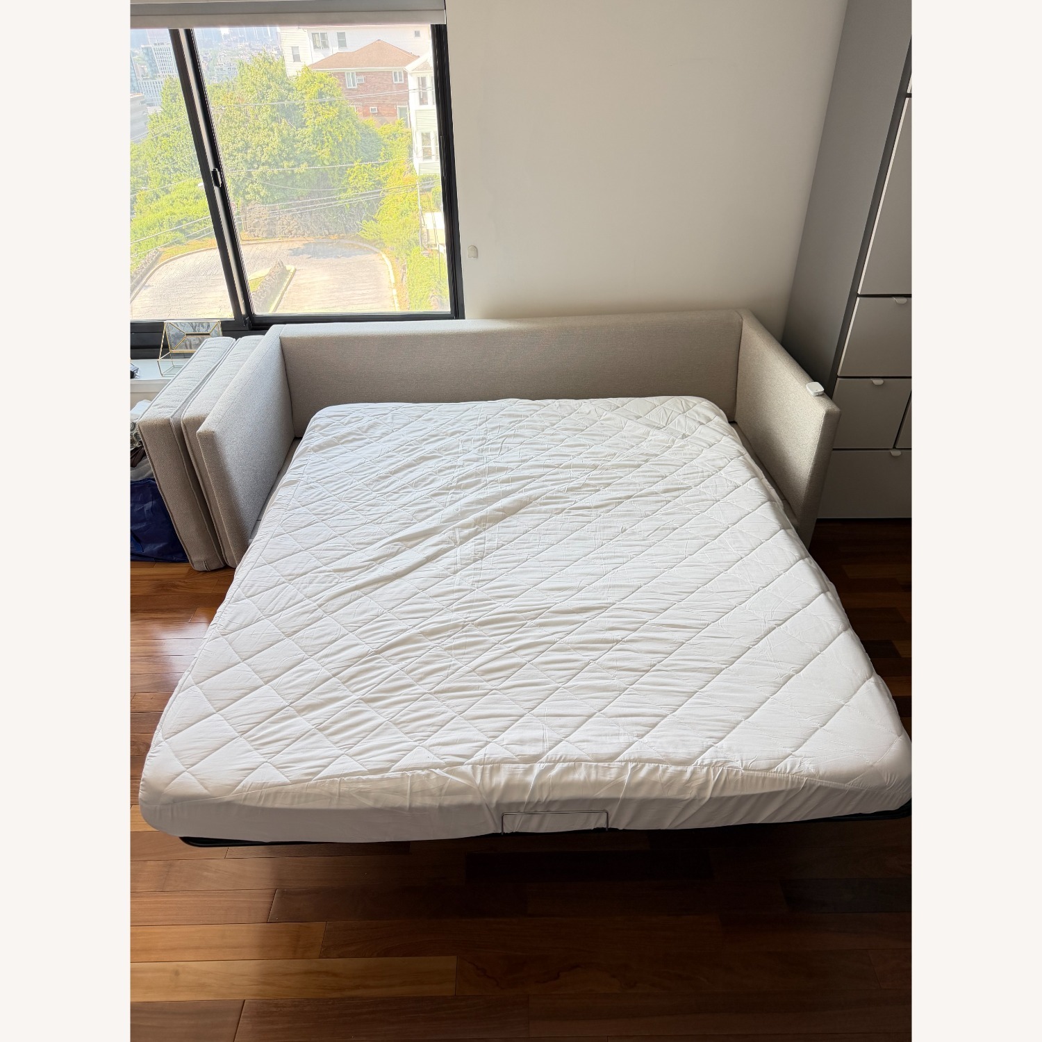 Blu Dot Light Gray Fabric Sleeper Sofa - image-2