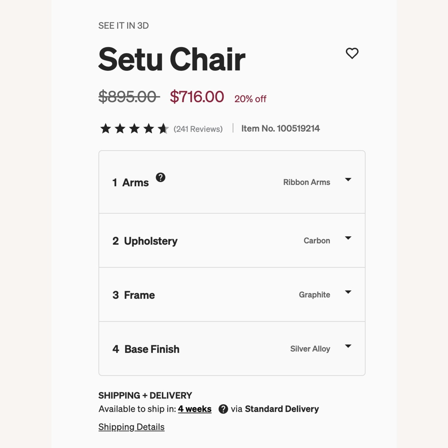 Herman Miller Setu Dark Gray Office Chair - image-4