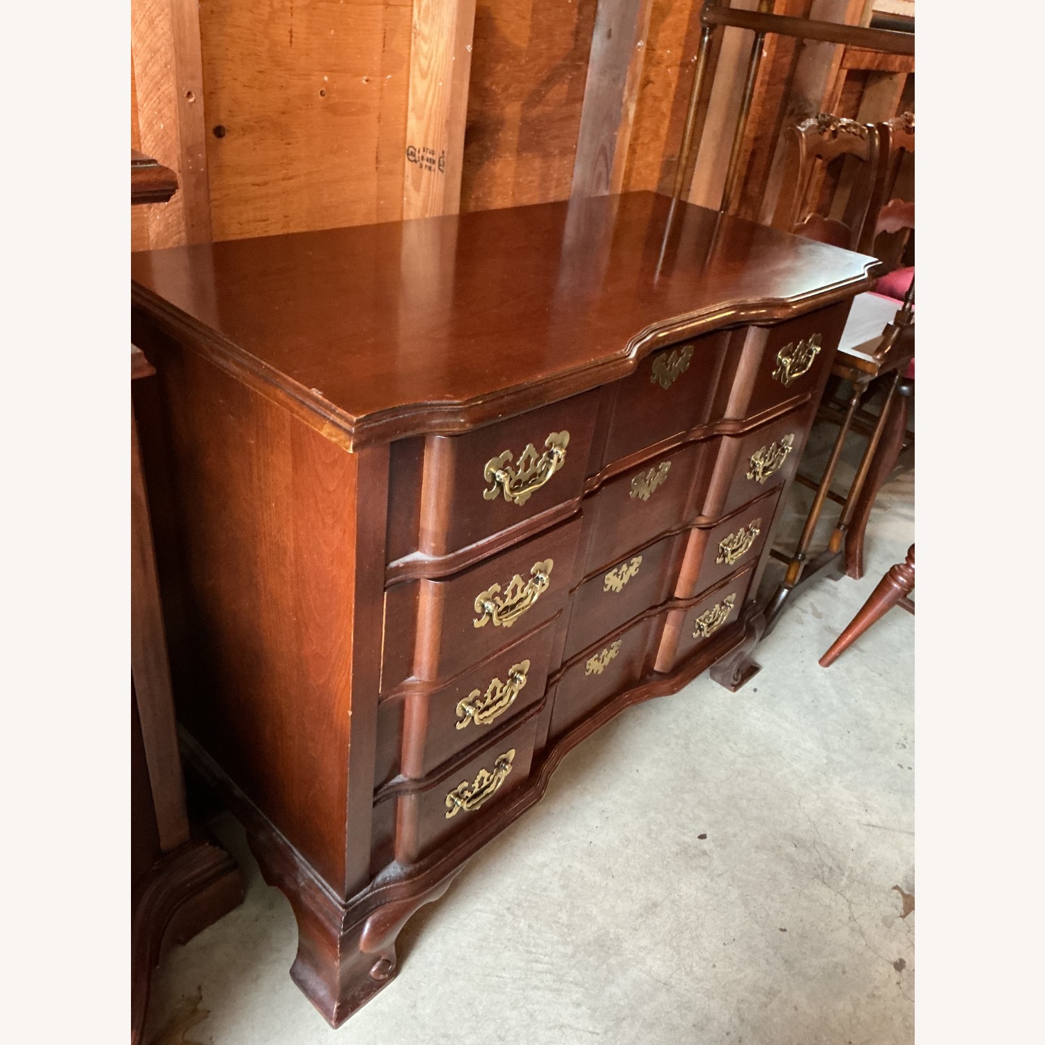 Jasper Cabinet Dark Brown Wood Dresser - image-3