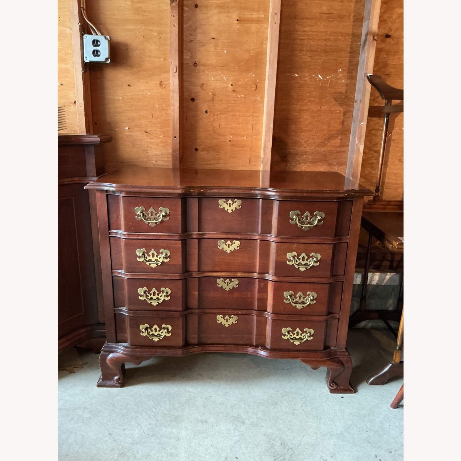 Jasper Cabinet Dark Brown Wood Dresser - image-1