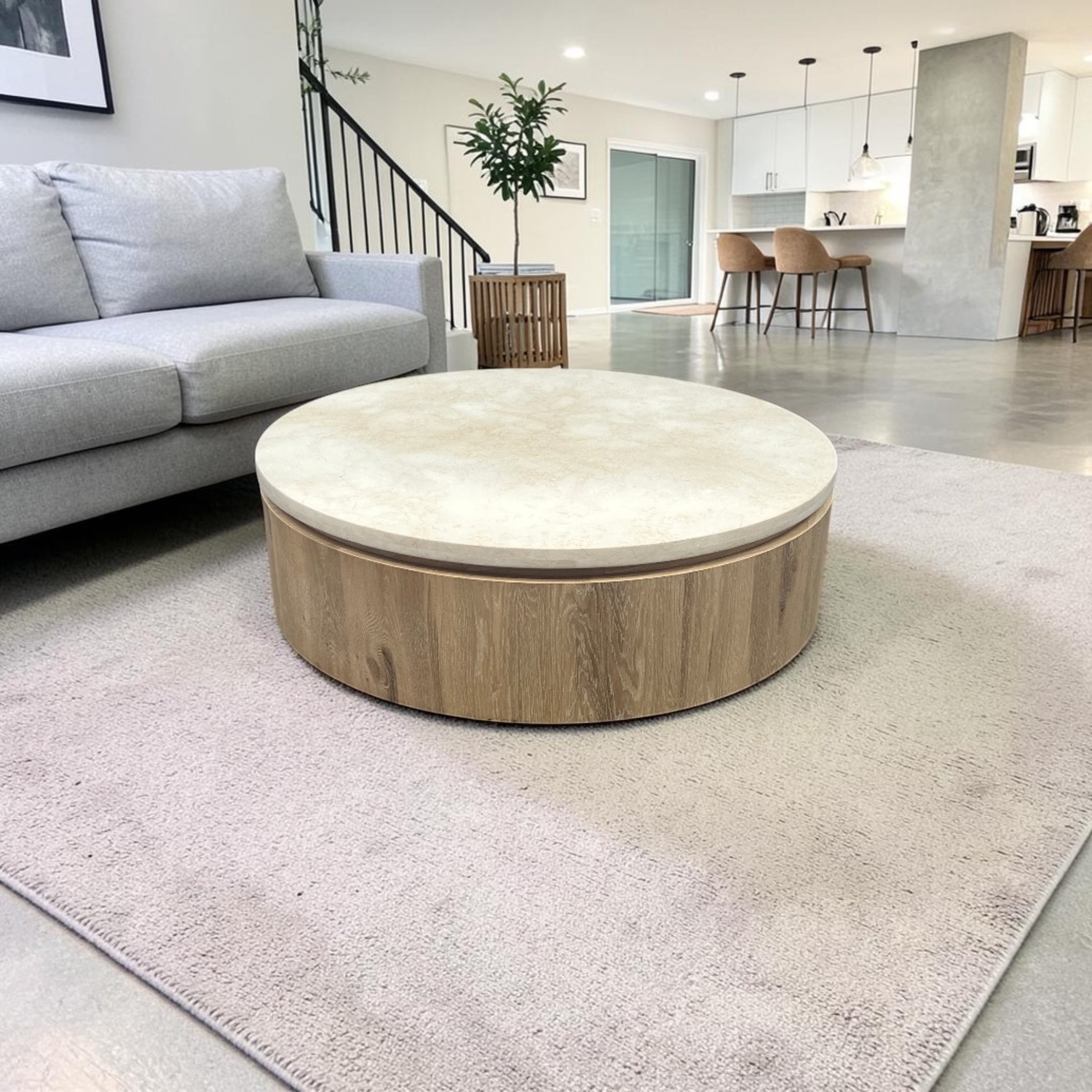 Dovetail Furniture Canyon Coffee Table Natural - image-1