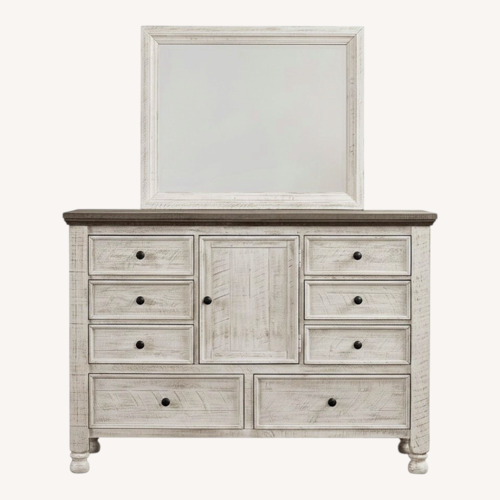 Used Ashley Furniture Havalance White Wood Dresser for sale on AptDeco