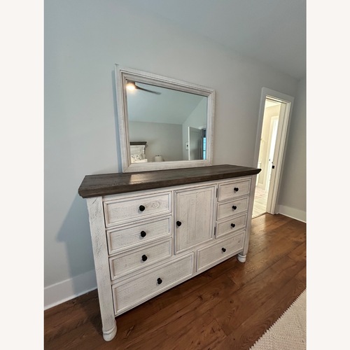 Used Ashley Furniture Havalance White Wood Dresser for sale on AptDeco