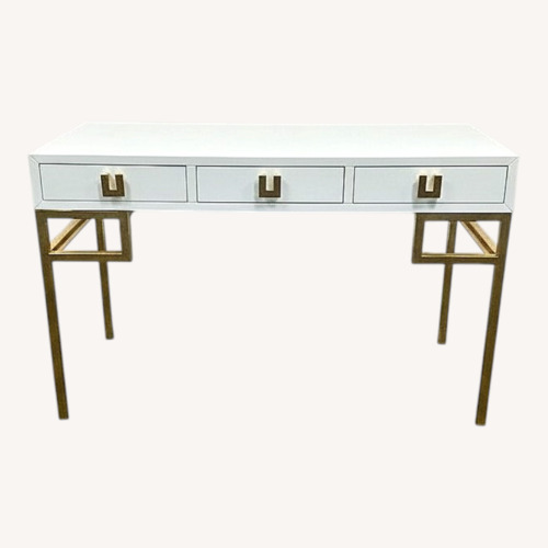 Used Safavieh Couture Neria Lacquer Writing Desk for sale on AptDeco
