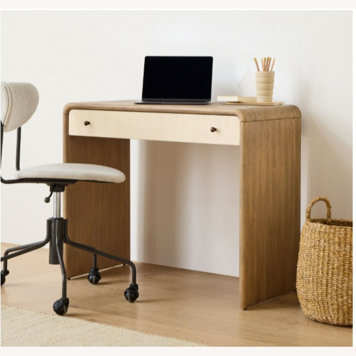 West Elm Modern Waterfall Mini Desk (36") - image-9