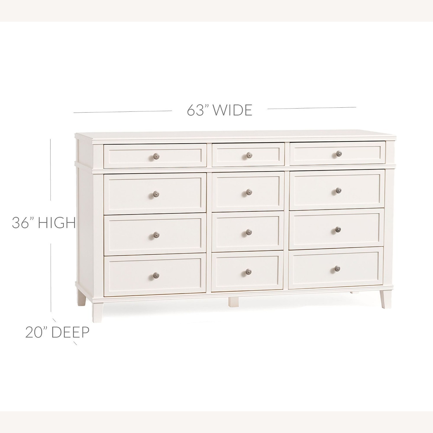 Pottery Barn Clara 12-Drawer Dresser (63") - image-2
