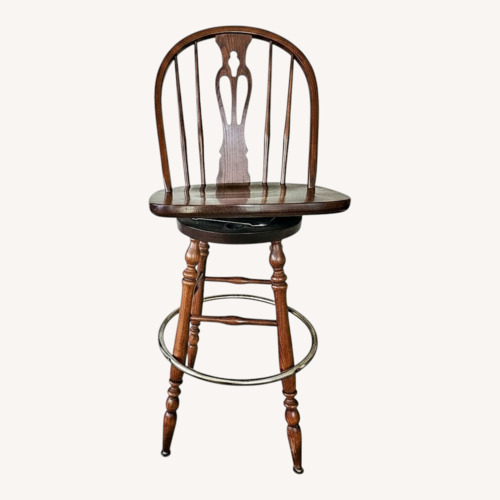 Used Vintage/Antique Dark Brown Wood Dining Chairs for sale on AptDeco