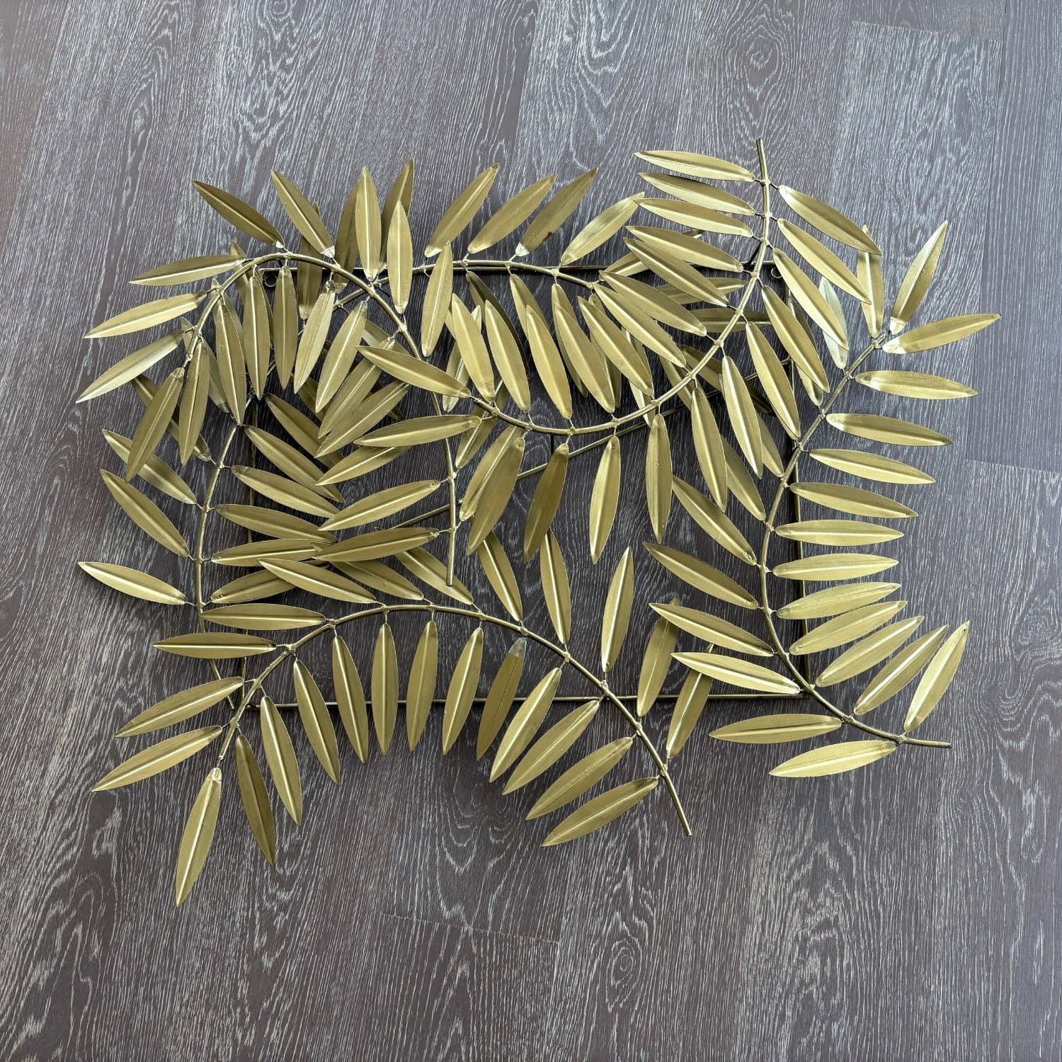 CB2 Ceres Leaves Wall Decor Gold - image-1