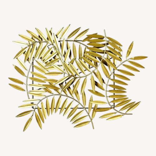 Used CB2 Ceres Leaves Wall Decor Gold for sale on AptDeco