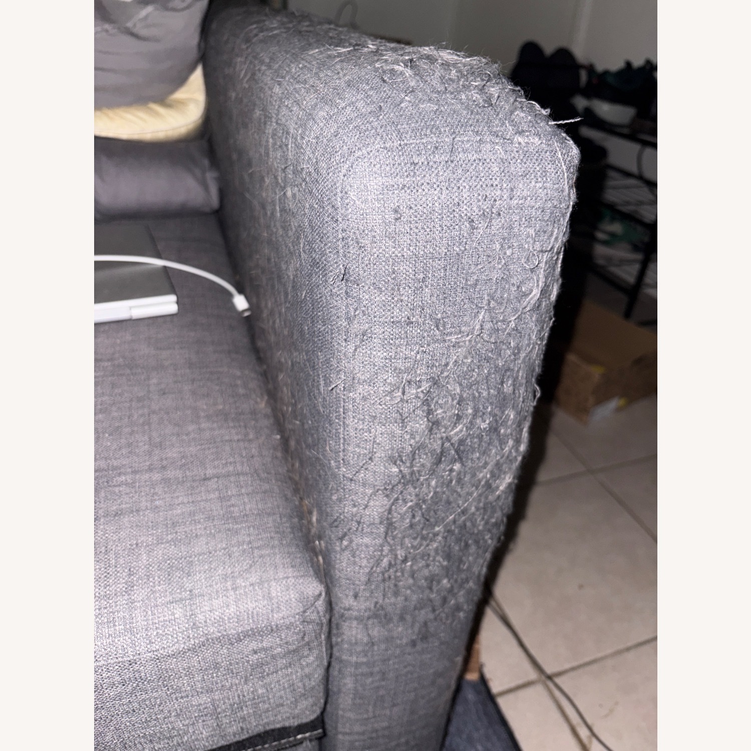 IKEA FRIHETEN Gray Sleeper Sectional With Storage - image-6