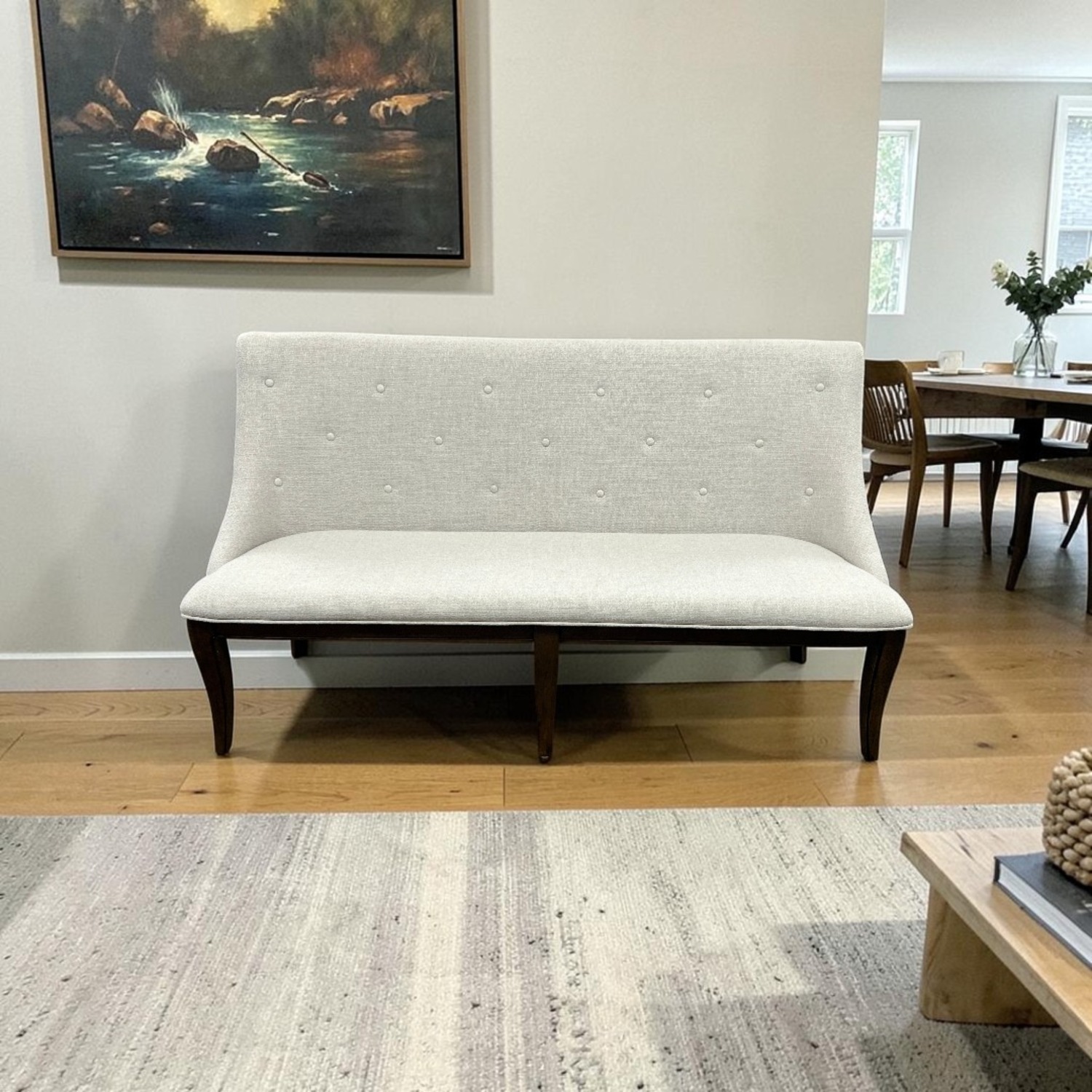 Lark Manor Atziry Fabric Upholstered Bench - image-1