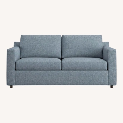 Used Crate & Barrel Barrett II Blue Fabric 3+ Seater Sofa for sale on AptDeco