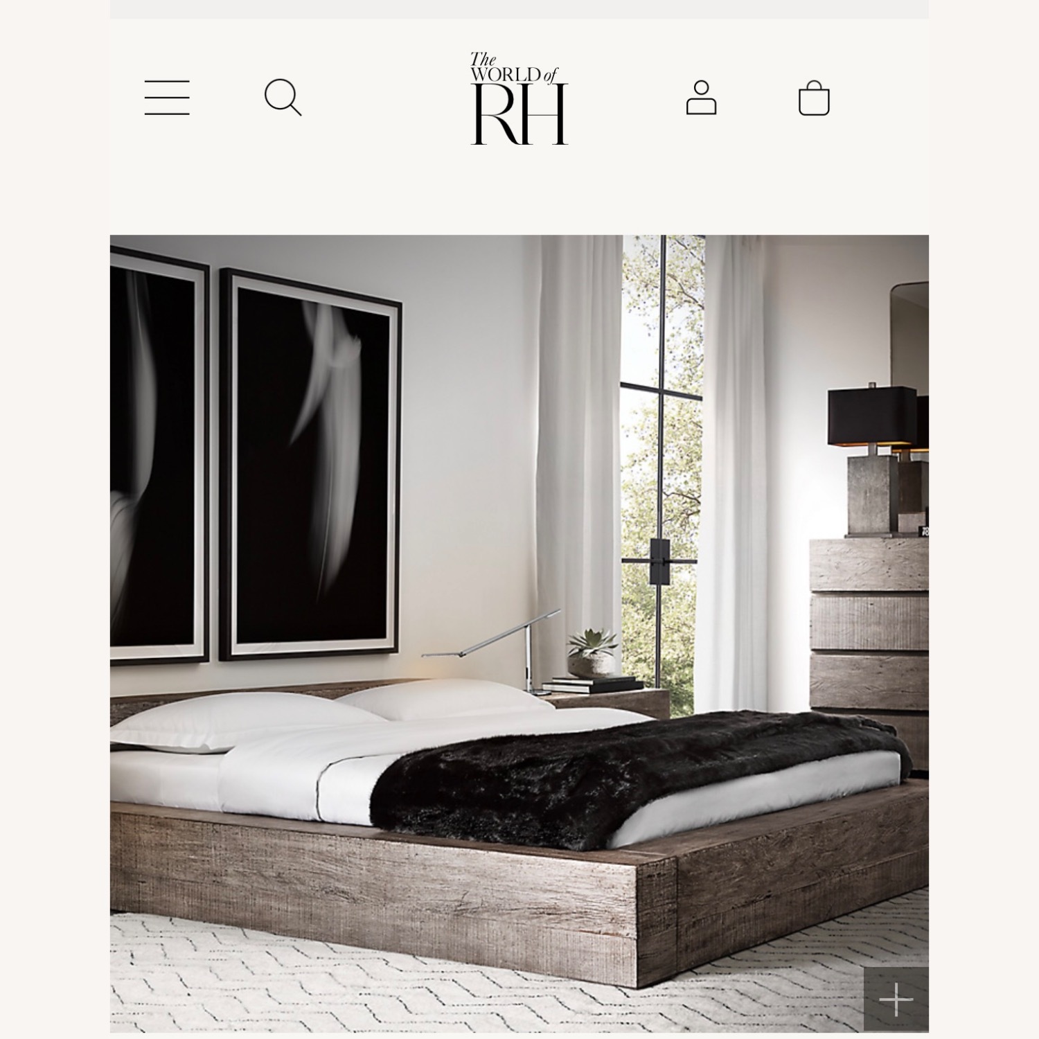 Restoration Hardware Monterey Panel Queen Bed - image-1