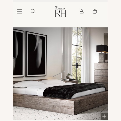 Used Restoration Hardware Monterey Panel Queen Bed for sale on AptDeco