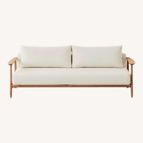 Used CB2 Una Ivory Boucle Sleeper Sofa for sale on AptDeco