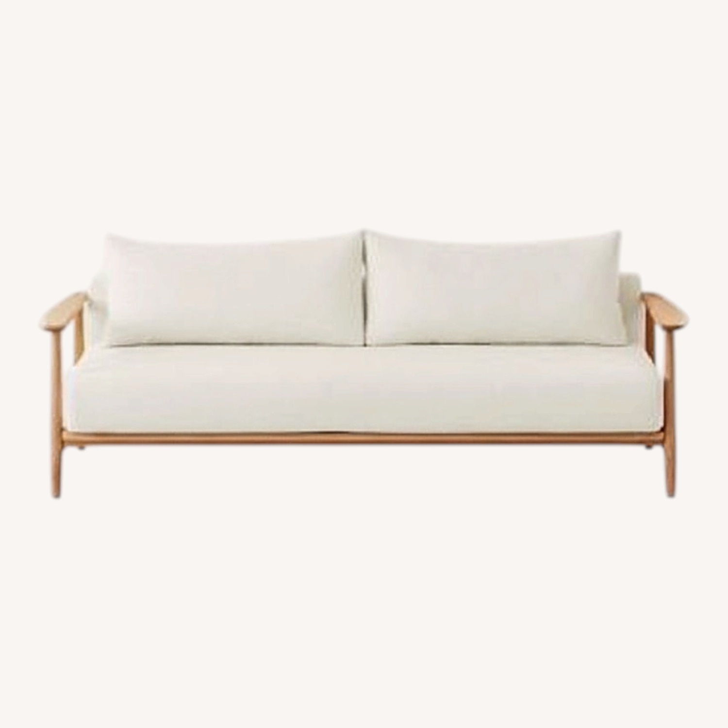 CB2 Una Ivory Boucle Sleeper Sofa - image-5