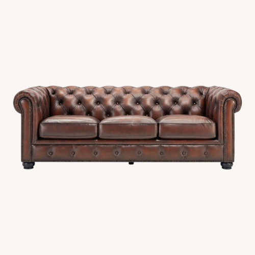 Used Raymour & Flanigan Hutchinson Genuine Leather Sofa for sale on AptDeco