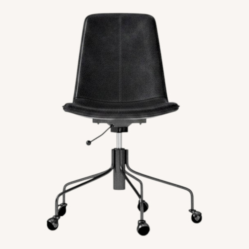 Used West Elm Slope Leather Swivel Office Chair for sale on AptDeco