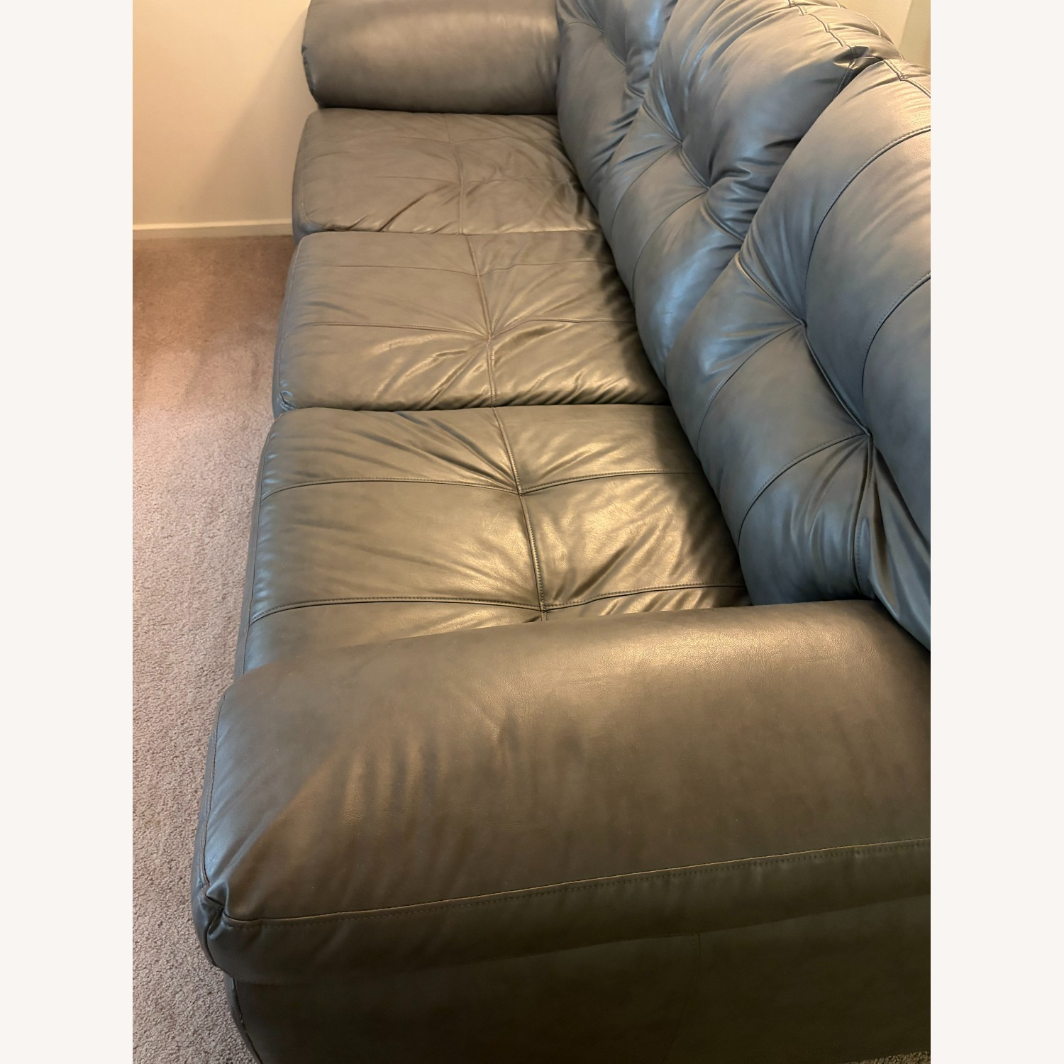Value City Furniture Dark Gray 3+ Seater Sofa - image-1