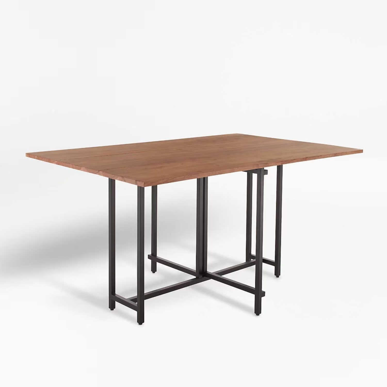 Crate & Barrel Origami Rectangular Drop Leaf Dining Table - image-4