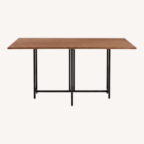 Used Crate & Barrel Origami Rectangular Drop Leaf Dining Table for sale on AptDeco
