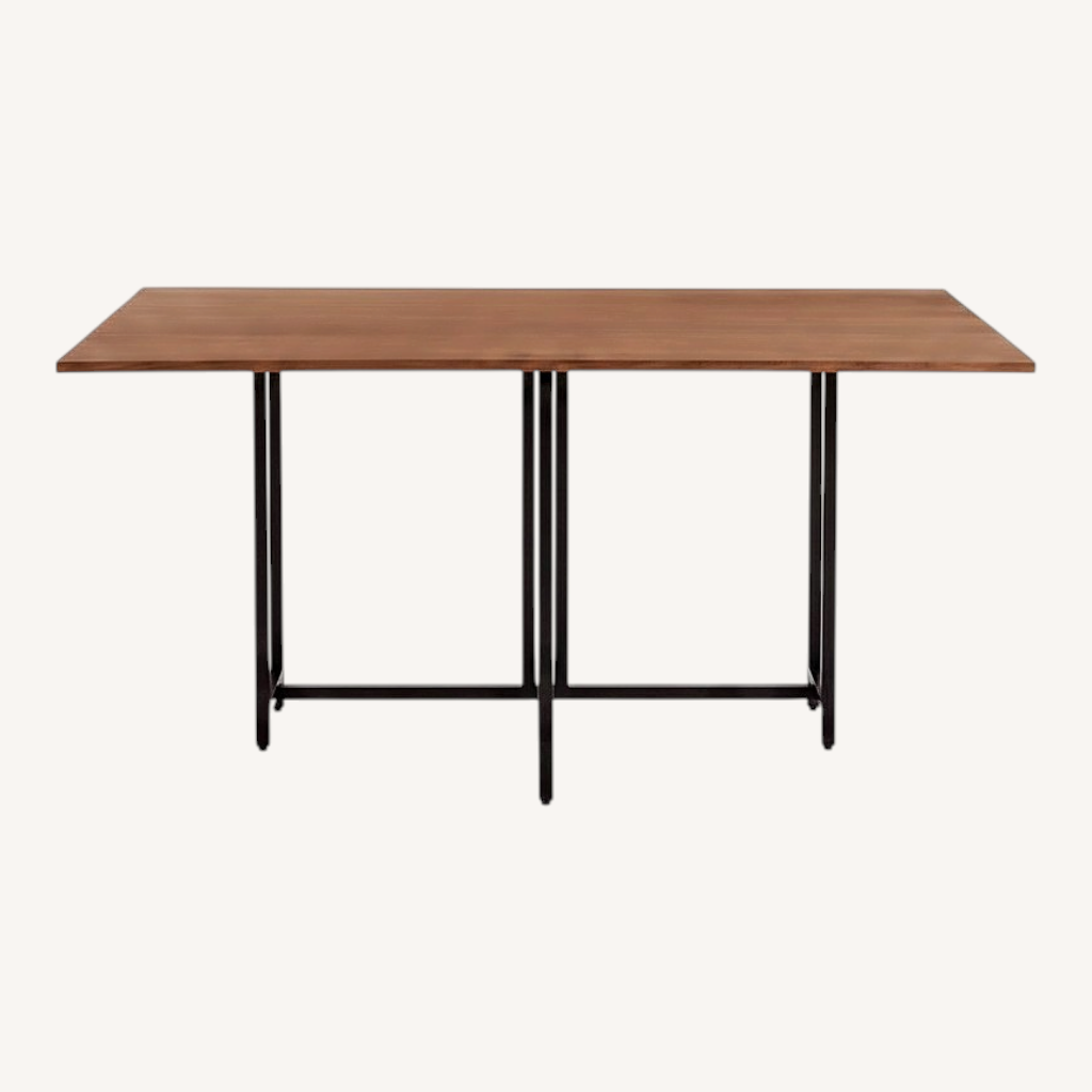 Image of Crate & Barrel Origami Rectangular Drop Leaf Dining Table