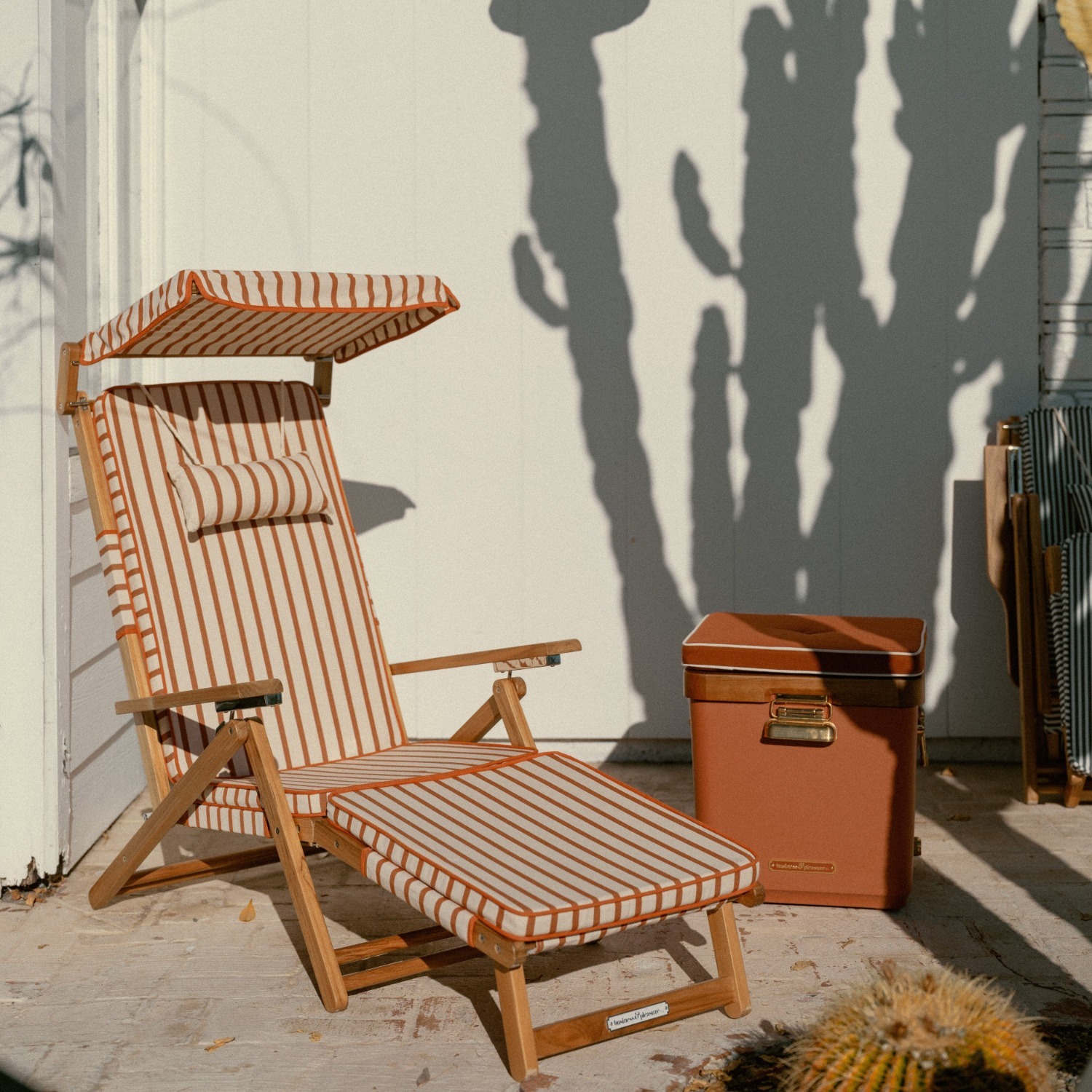 Two Business & Pleasure Teak Chairs - image-2
