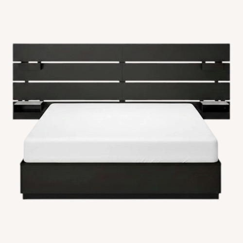 Used IKEA Dark Brown King Bed for sale on AptDeco