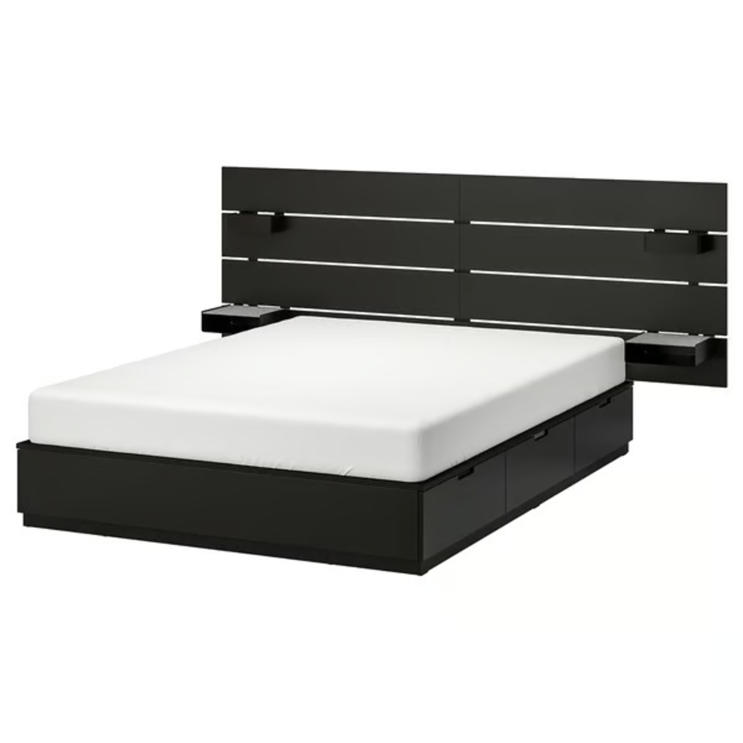 IKEA Dark Brown King Bed - image-5