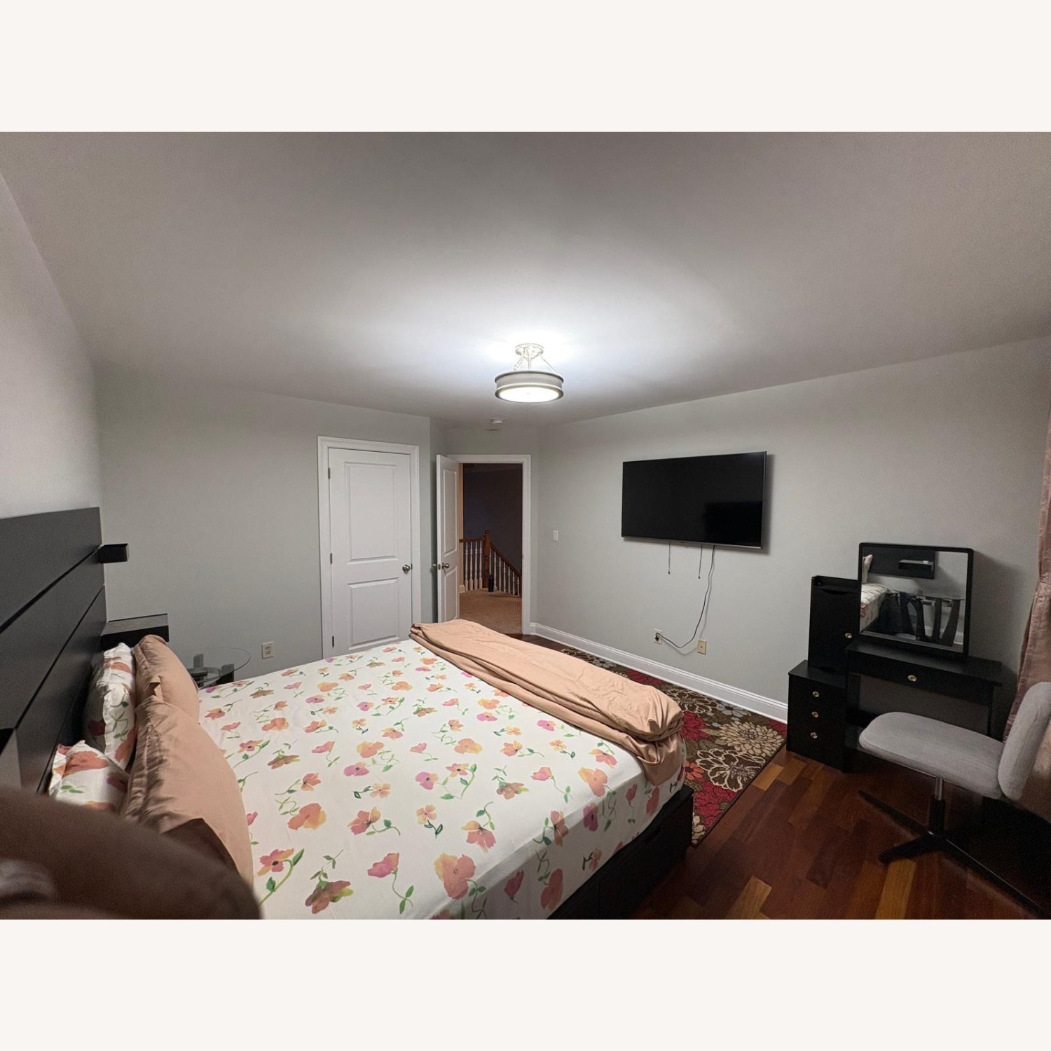 IKEA Dark Brown King Bed - image-3