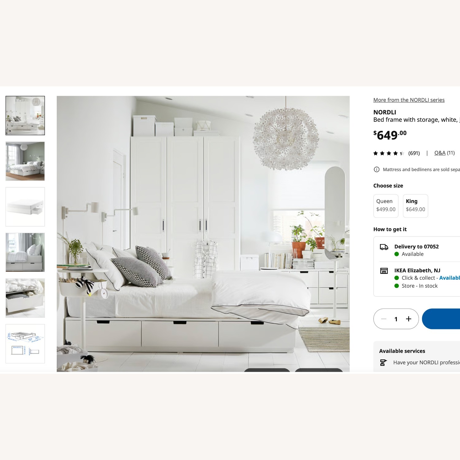 IKEA Dark Brown King Bed - image-4