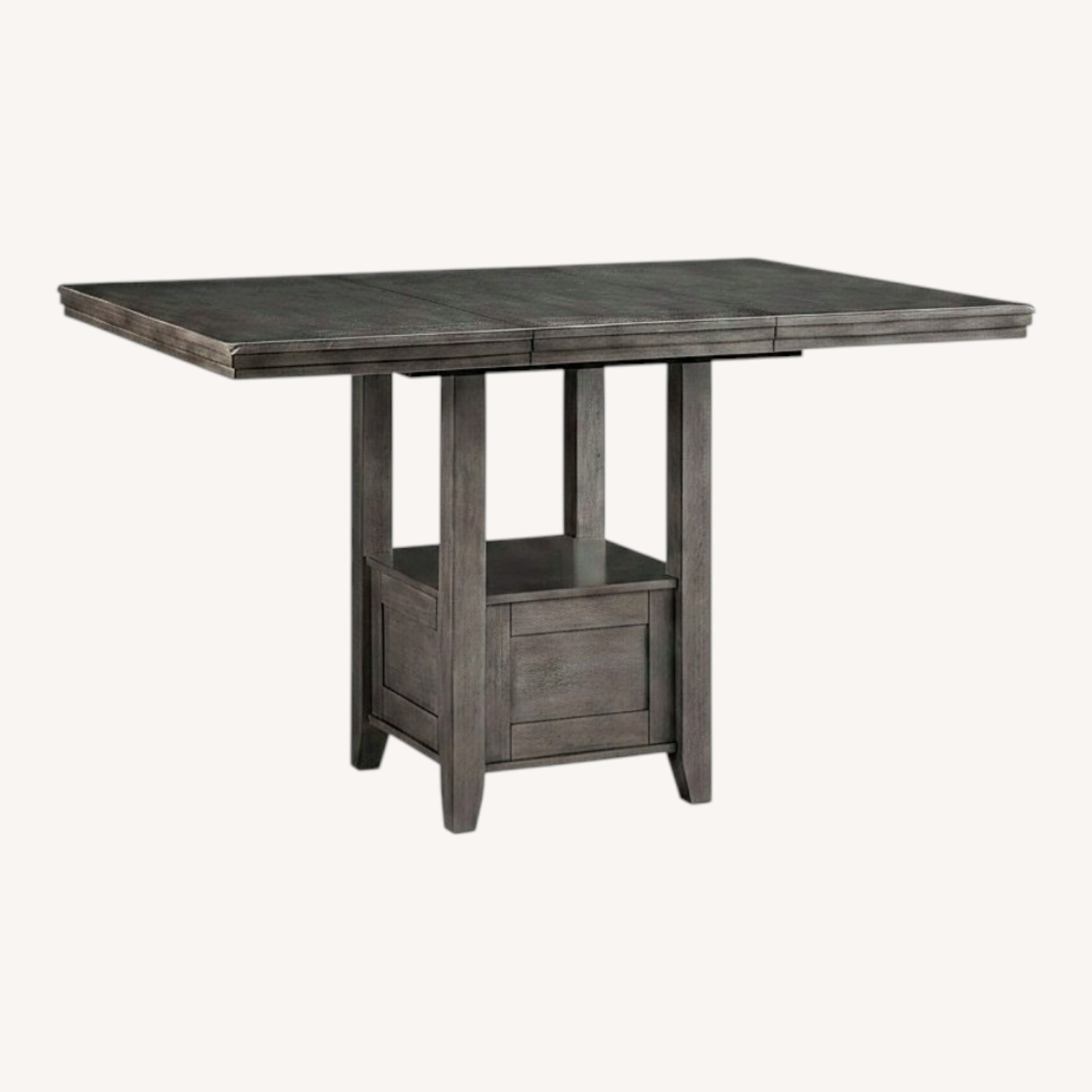 Ashley Furniture Gray Dining Table W Extension - image-0